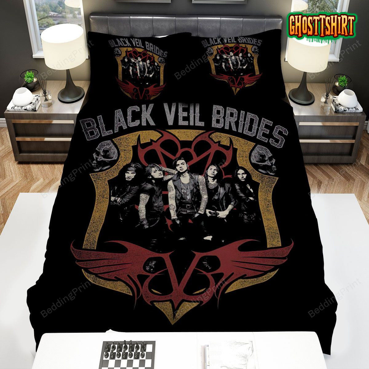 Black Veil Brides Members Bed Sheets Duvet Cover Bedding Set