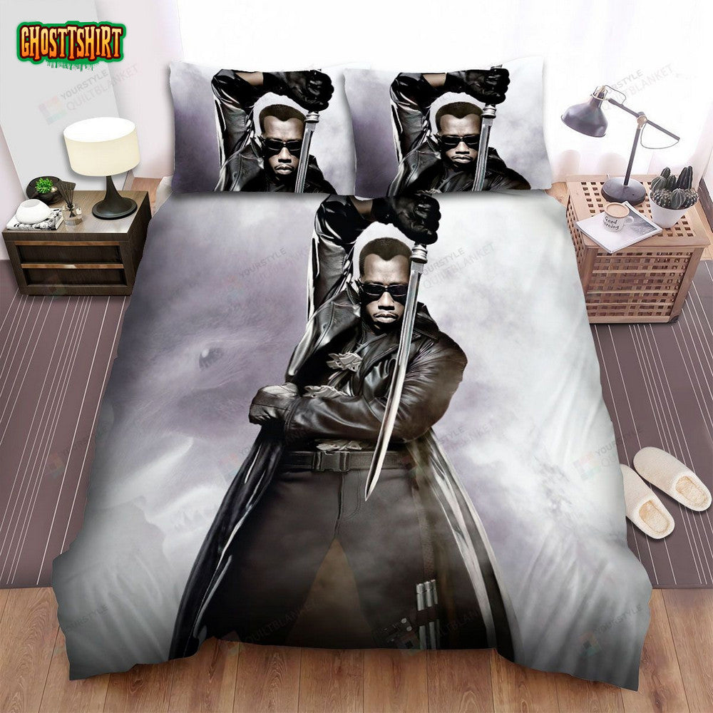 Blade Ii (2002) Poster Movie Poster Bed Sheets Spread Comforter Duvet Cover Bedding Set Ver 1