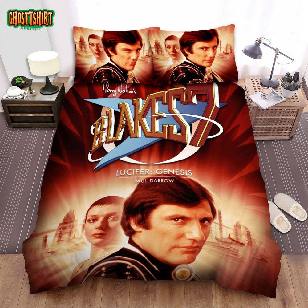 Blake's 7 Kerr Avon & Servalan Poster Bed Sheets Spread Comforter Duvet Cover Bedding Set