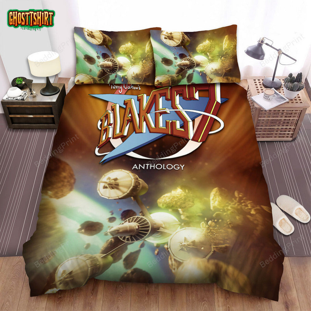 Blake's 7 Movie Poster 4 Bed Sheets Duvet Cover Bedding Set