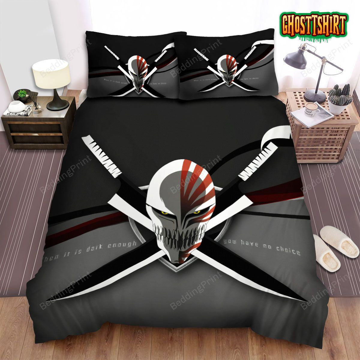 Bleach Anime Symbol Bed Sheets Duvet Cover Bedding Set