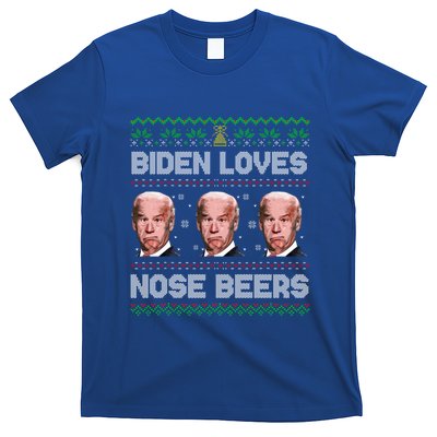 Biden Loves Nose Beers Funny Ugly Christmas Sweater Cute Gift T-Shirt
