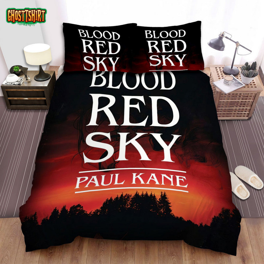 Blood Red Sky Paul Kane Movie Poster Bed Sheets Spread Comforter Duvet Cover Bedding Set