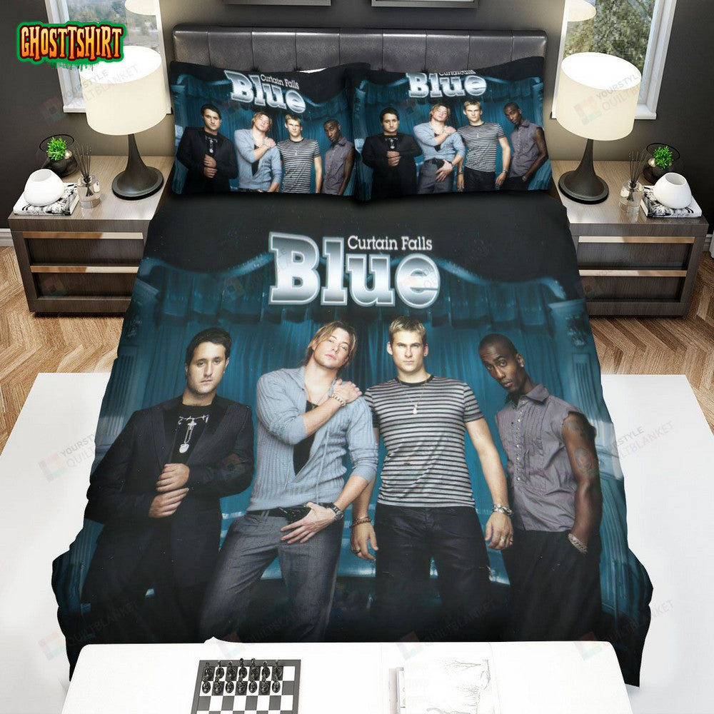 Blue (Music Band) Curtain Fall Bed Sheets Spread Comforter Duvet Cover Bedding Set