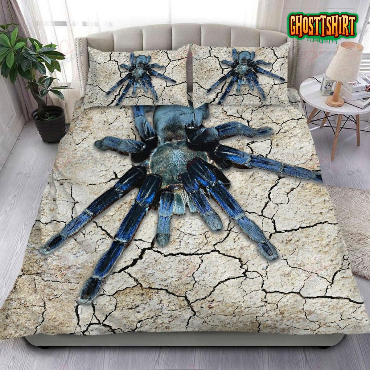 Blue Tarantula Spider Bedding Set