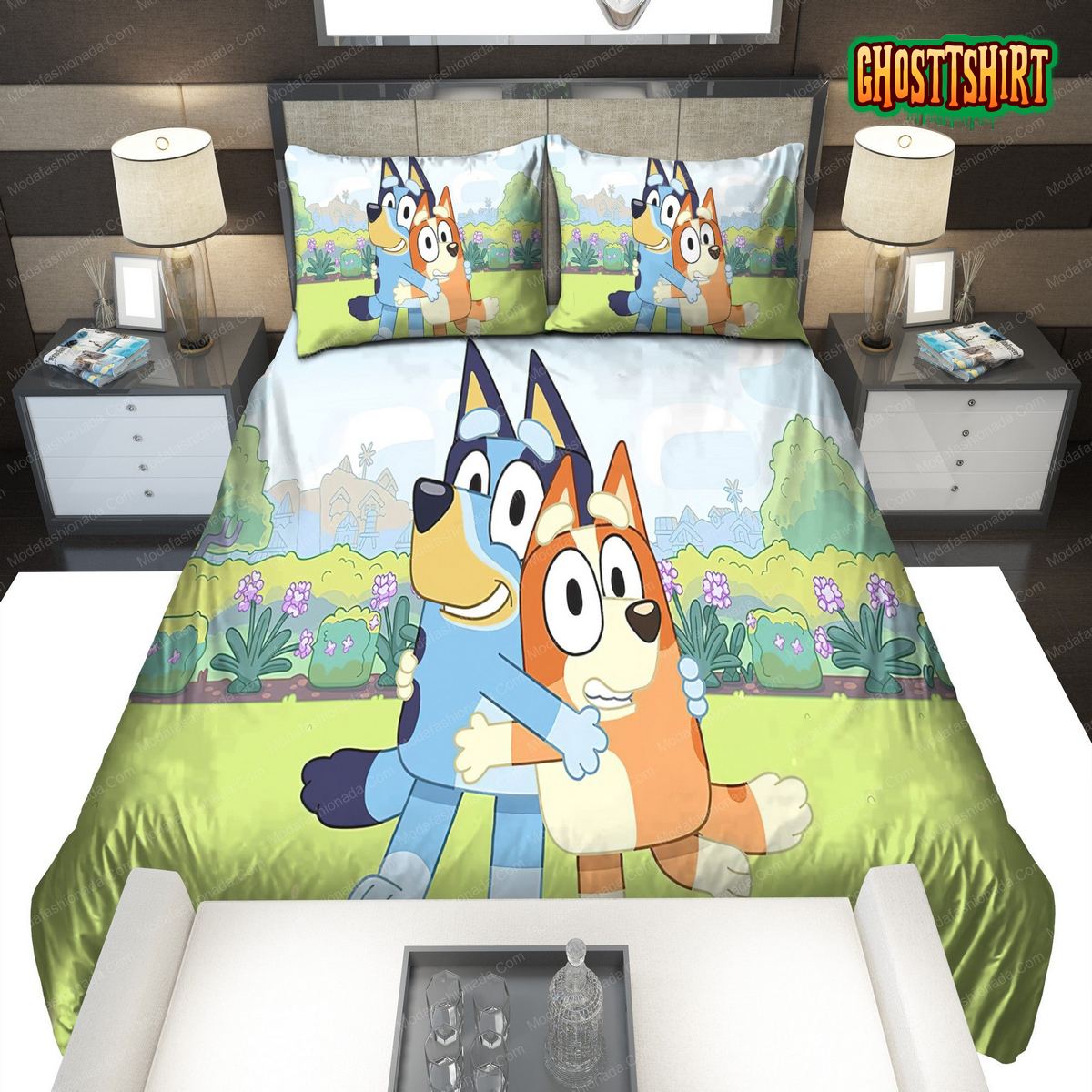 Bluey Cartoon Bluey And Bingo Bedding Set