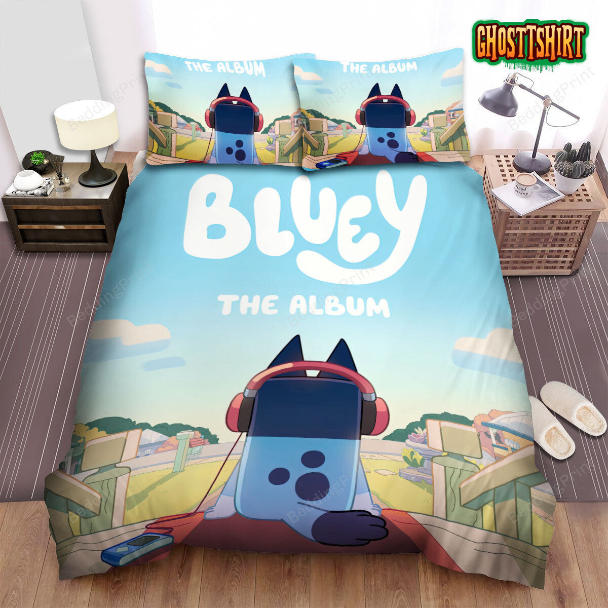 Bluey The Album Art Cover Bed Sheets Spread Duvet Cover Bedding Set