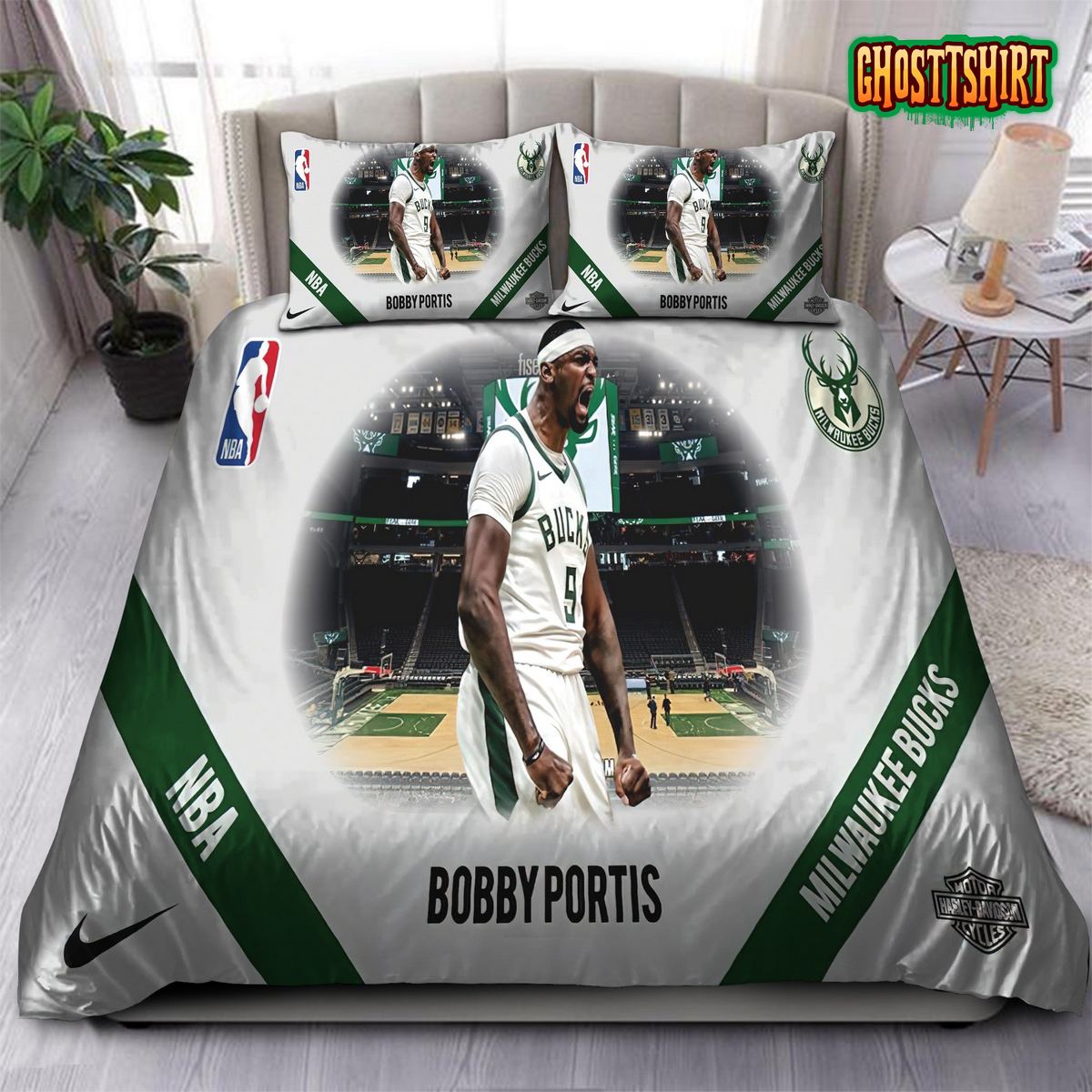 Bobby Portis Milwaukee Bucks NBA 22 Bedding Set