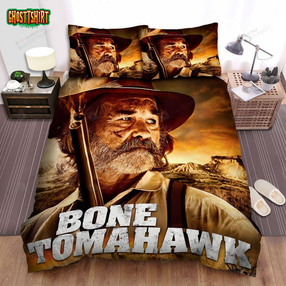 Bone Tomahawk War And Skull Movie Poster Bed Sheets Spread Comforter Duvet Cover Bedding Set