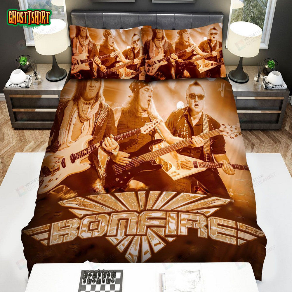 Bonfire Liveshow Bed Sheets Spread Comforter Duvet Cover Bedding Set