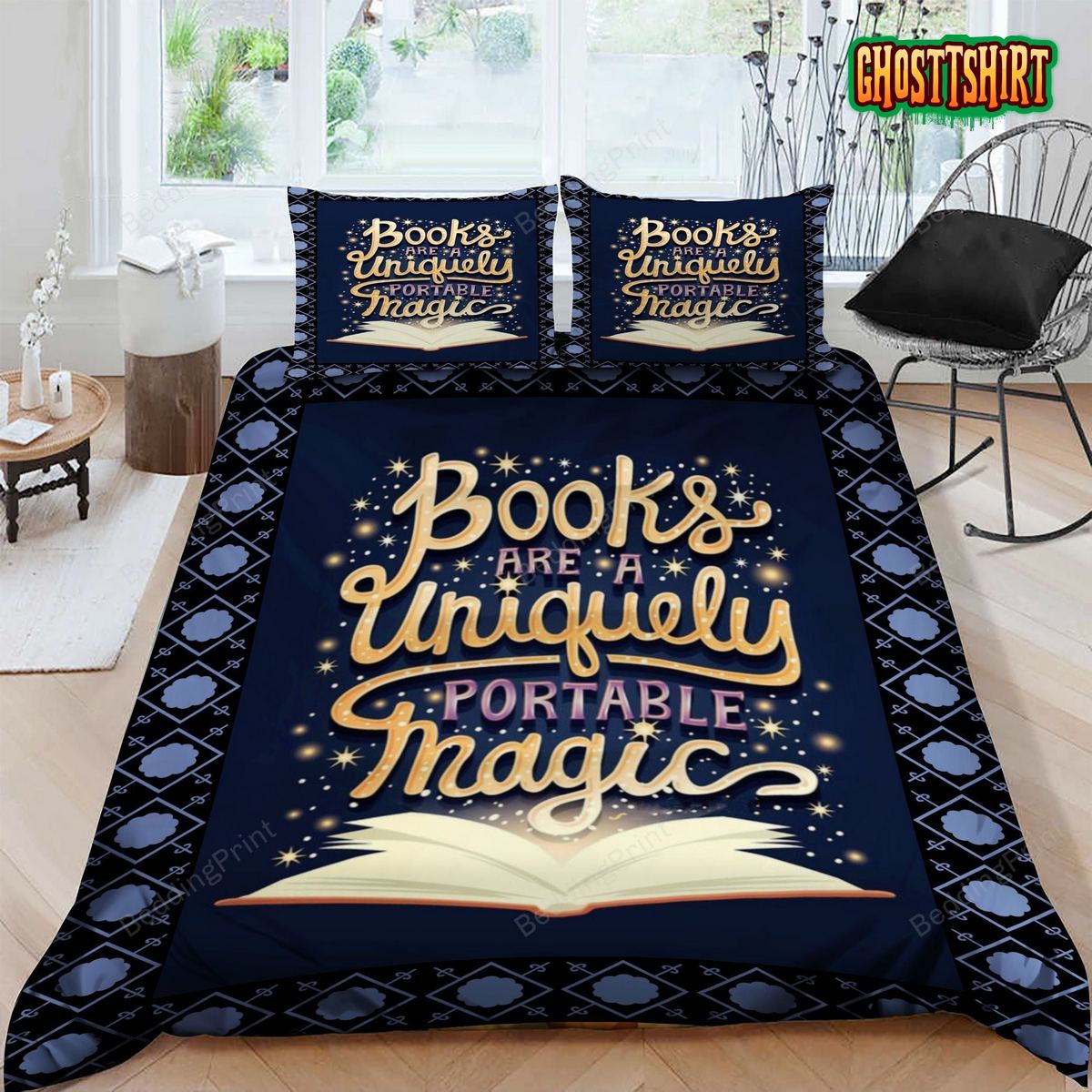 Books Are A Uniquely Portable Magic Bed Sheets Duvet Cover Bedding Set