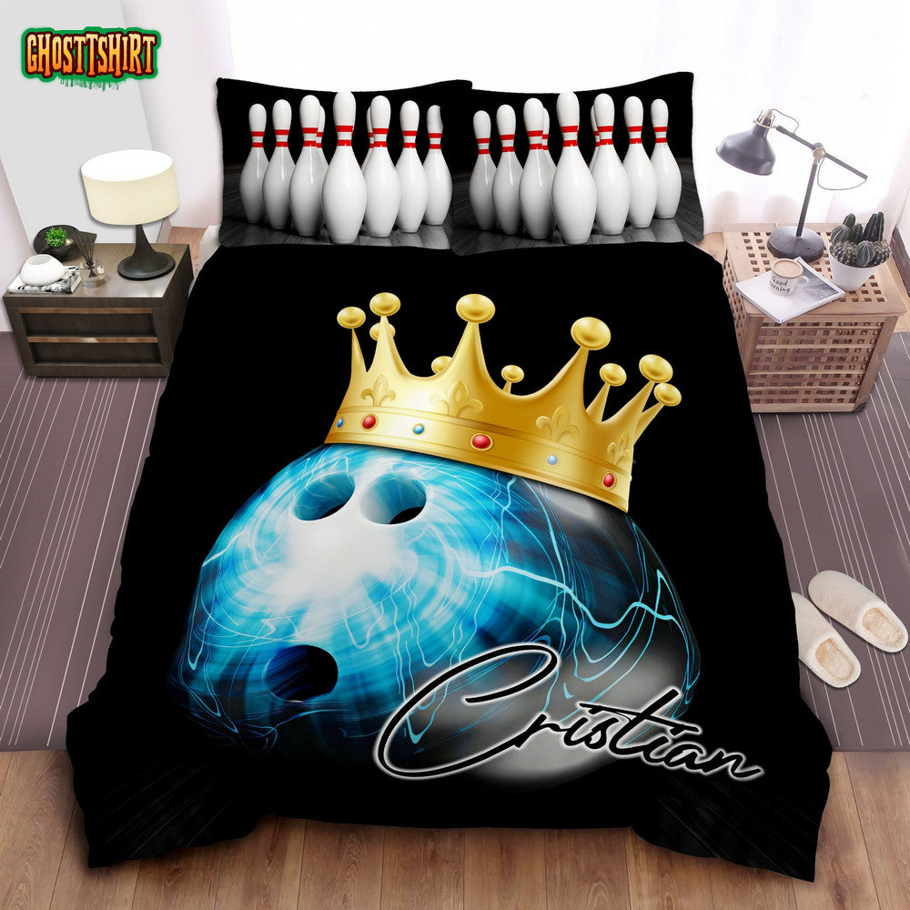 Bowling King Custom Bowling Duvet Cover Bedding Set