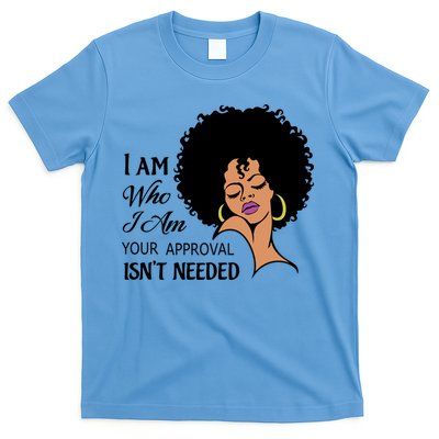 Black Queen Lady Curly Natural Afro African American Ladies Gift T-Shirt