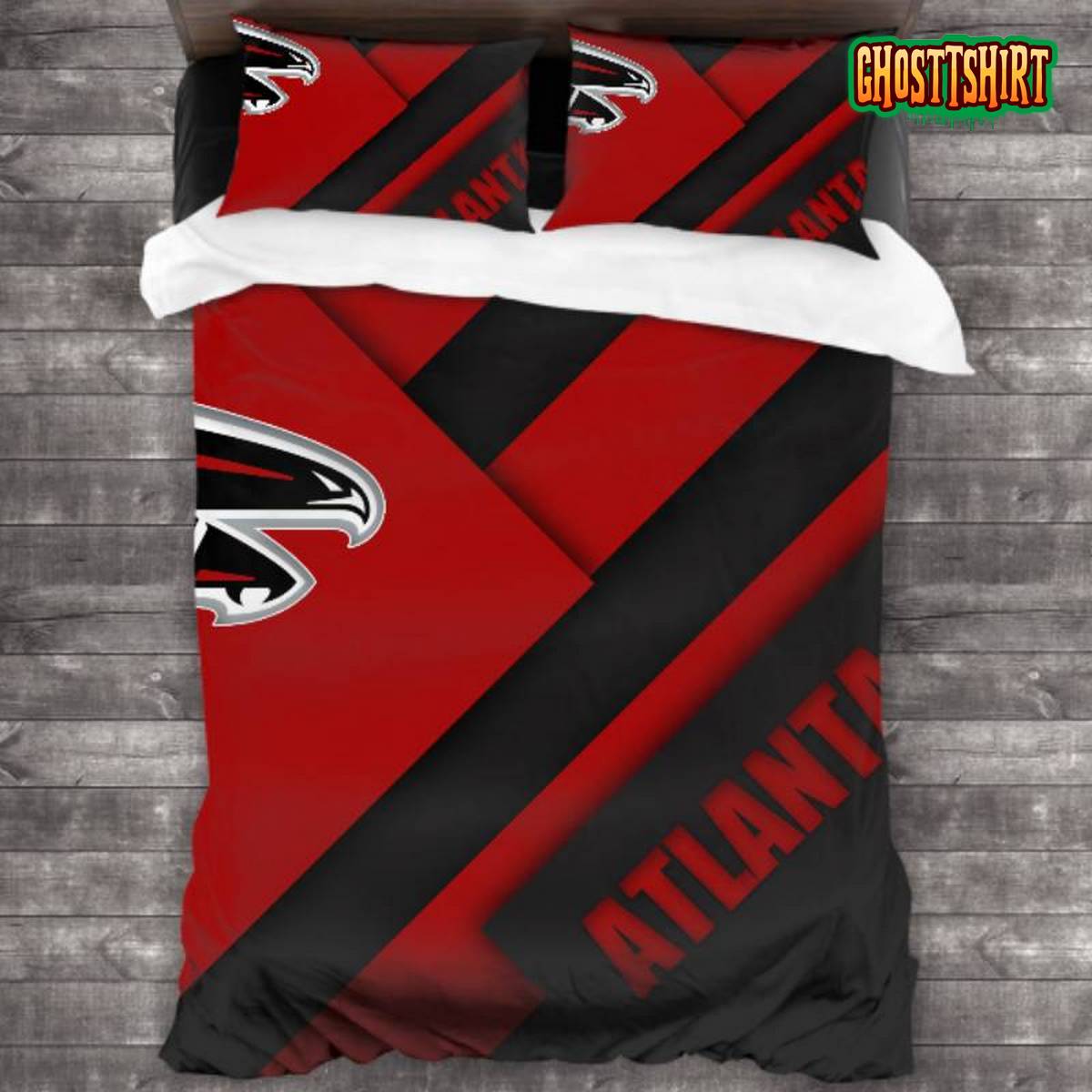Breathable Atlanta Falcons Logo Bedding Set