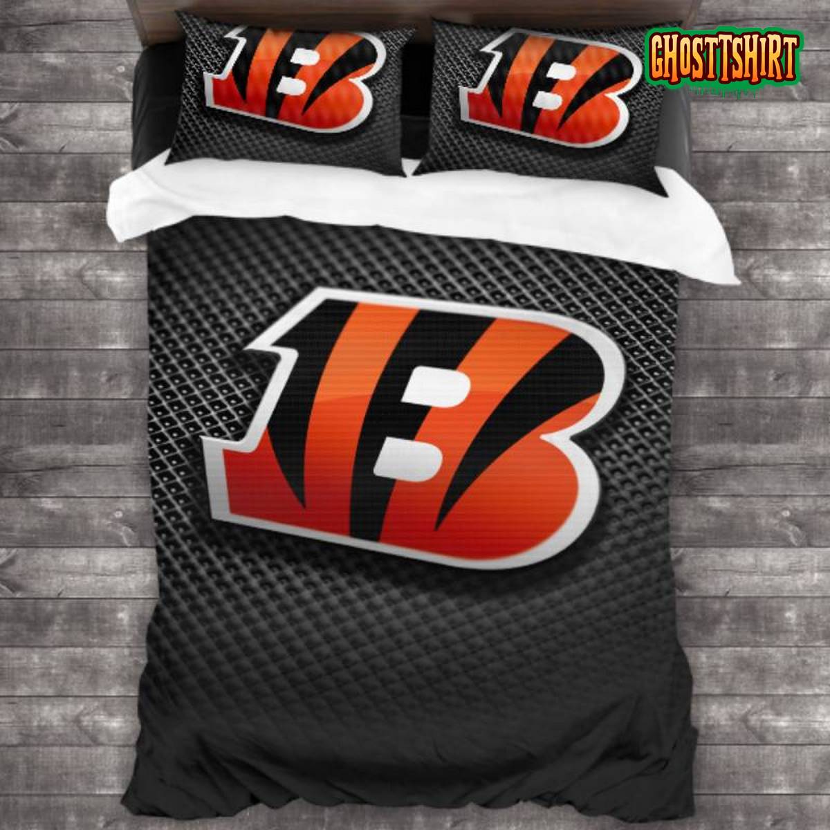 Breathable Cincinnati Bengals Logo Bedding Set