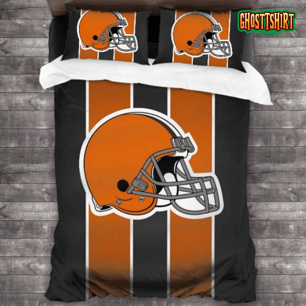 Breathable Cleveland Browns Logo Bedding Set