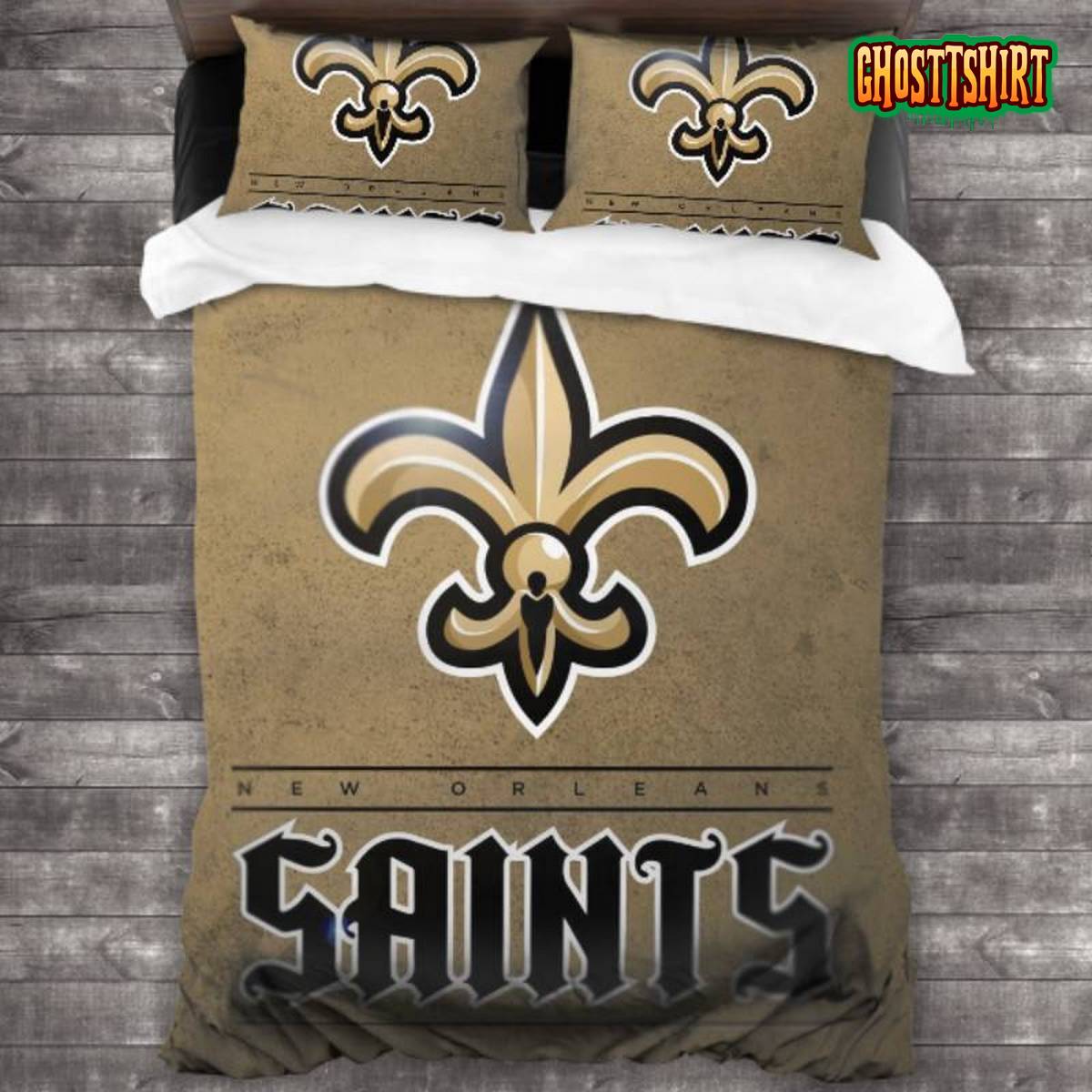 Breathable New Orleans Saints Logo Bedding Set