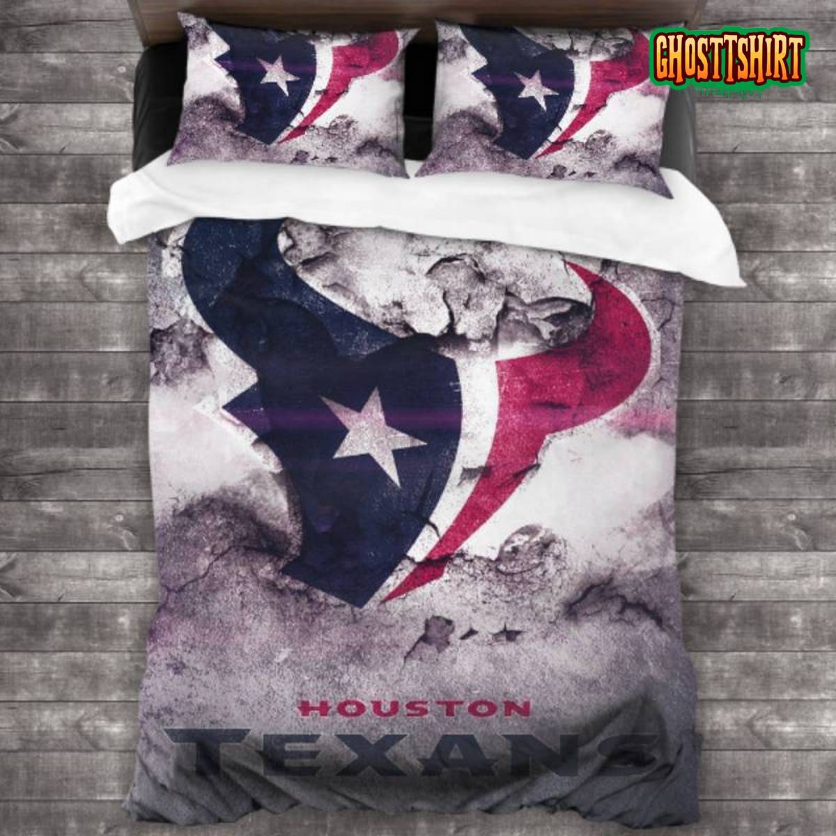 Breathable NFL Houston Texans Logo Bedding Set