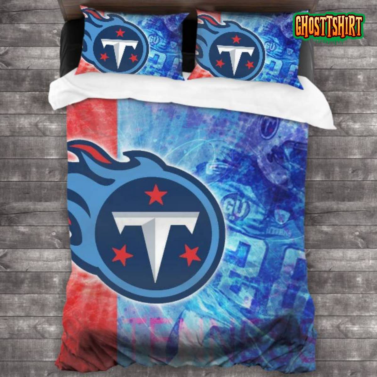 Breathable Tennessee Titans Logo Bedding Set
