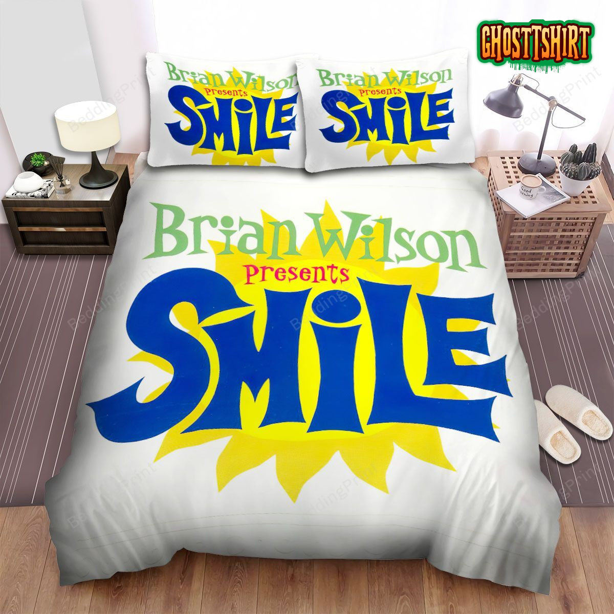 Brian Wilson Smile Bed Sheets Duvet Cover Bedding Set