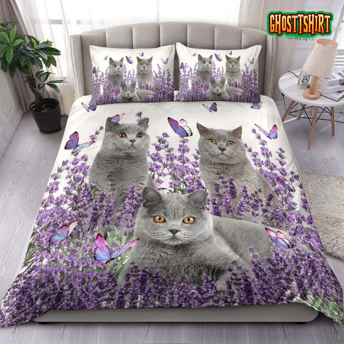British Shorthair Cat Duvet Cover Bedding Set