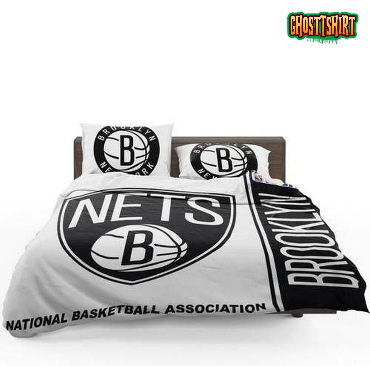 Brooklyn Nets NBA Basketball Duvet Cover Bedding Set