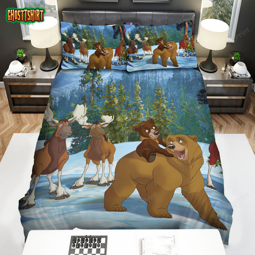 Brother Bear Main Characters Bed Sheets Spread Duvet Cover Bedding Set