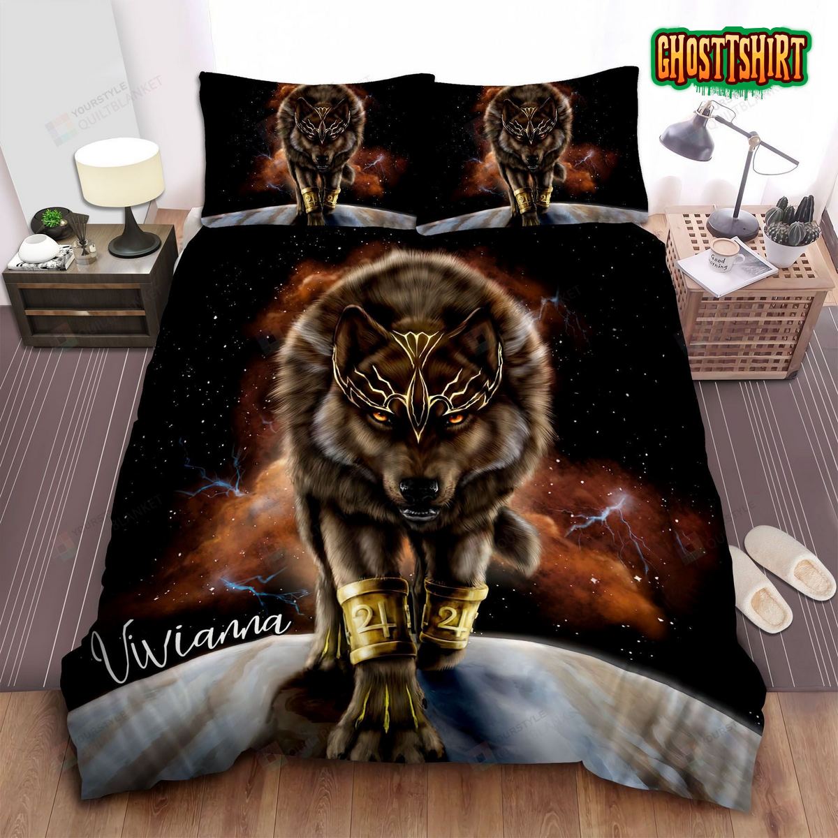 Brown Wolf The King Duvet Cover Bedding Set