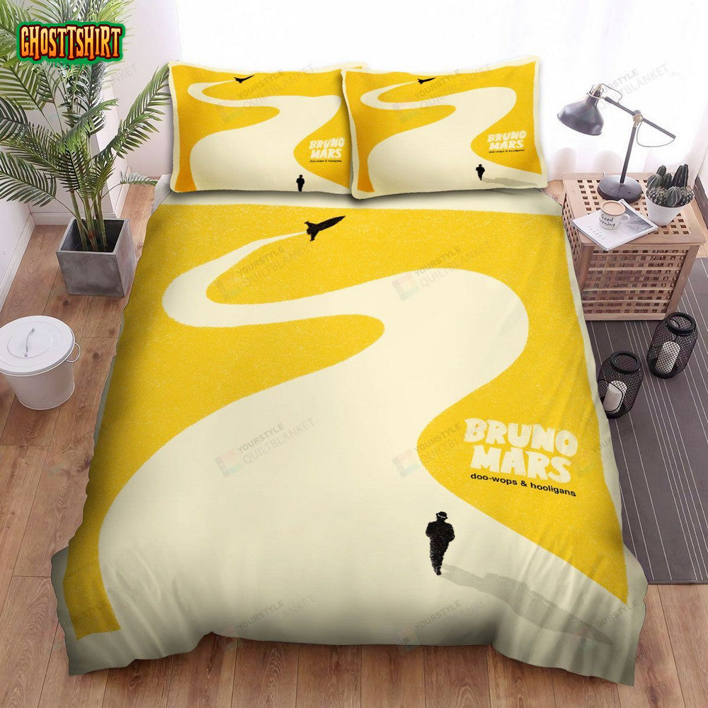 Bruno Mars Doo-Wops & Hooligans Album Art Cover Bed Sheets Spread Duvet Cover Bedding Set
