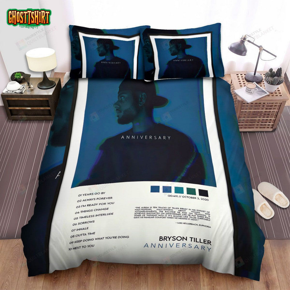 Bryson Tiller Anniversary Poster Bed Sheets Spread Comforter Duvet Cover Bedding Set