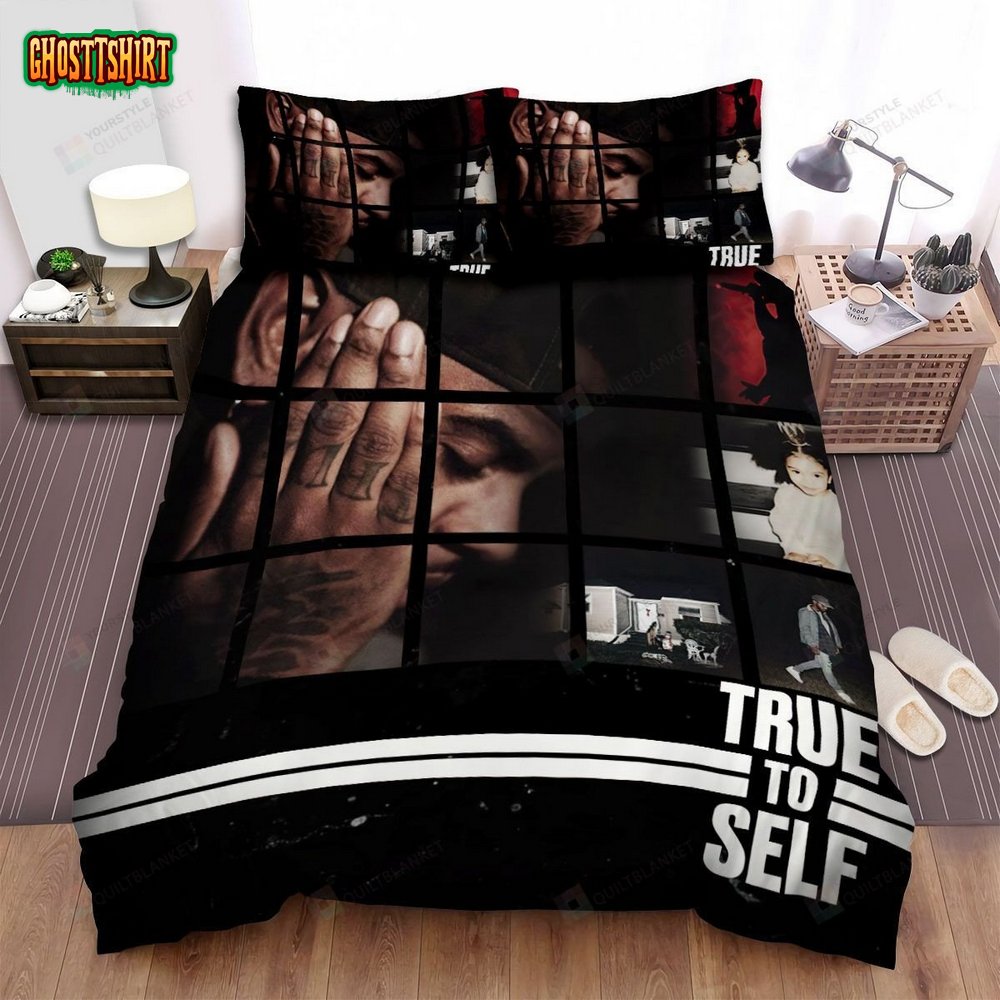 Bryson Tiller True To Self Album Cover Bed Sheets Spread Comforter Duvet Cover Bedding Set