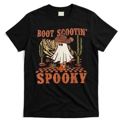 Boot Scootin Spooky Western Halloween Ghost Spooky Season T-Shirt