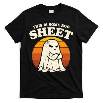 Boo Sheet Shirt This Is Some Boo Sheet Ghost Funny Retro Halloween T-Shirt