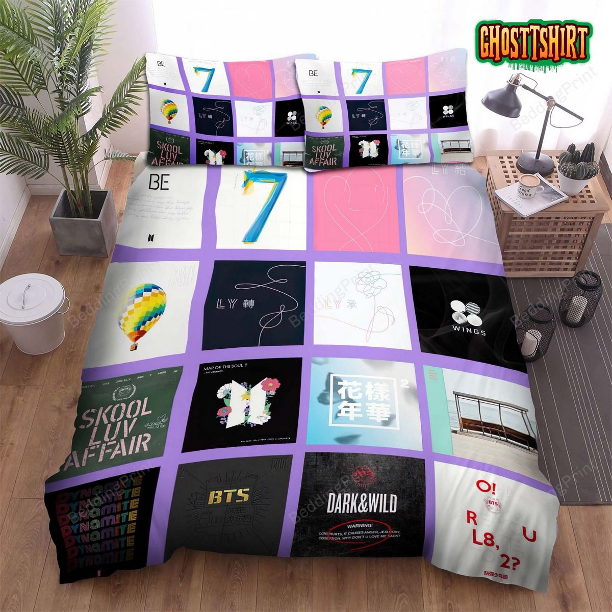 Bts Dynamite Bed Sheets Duvet Cover Bedding Set