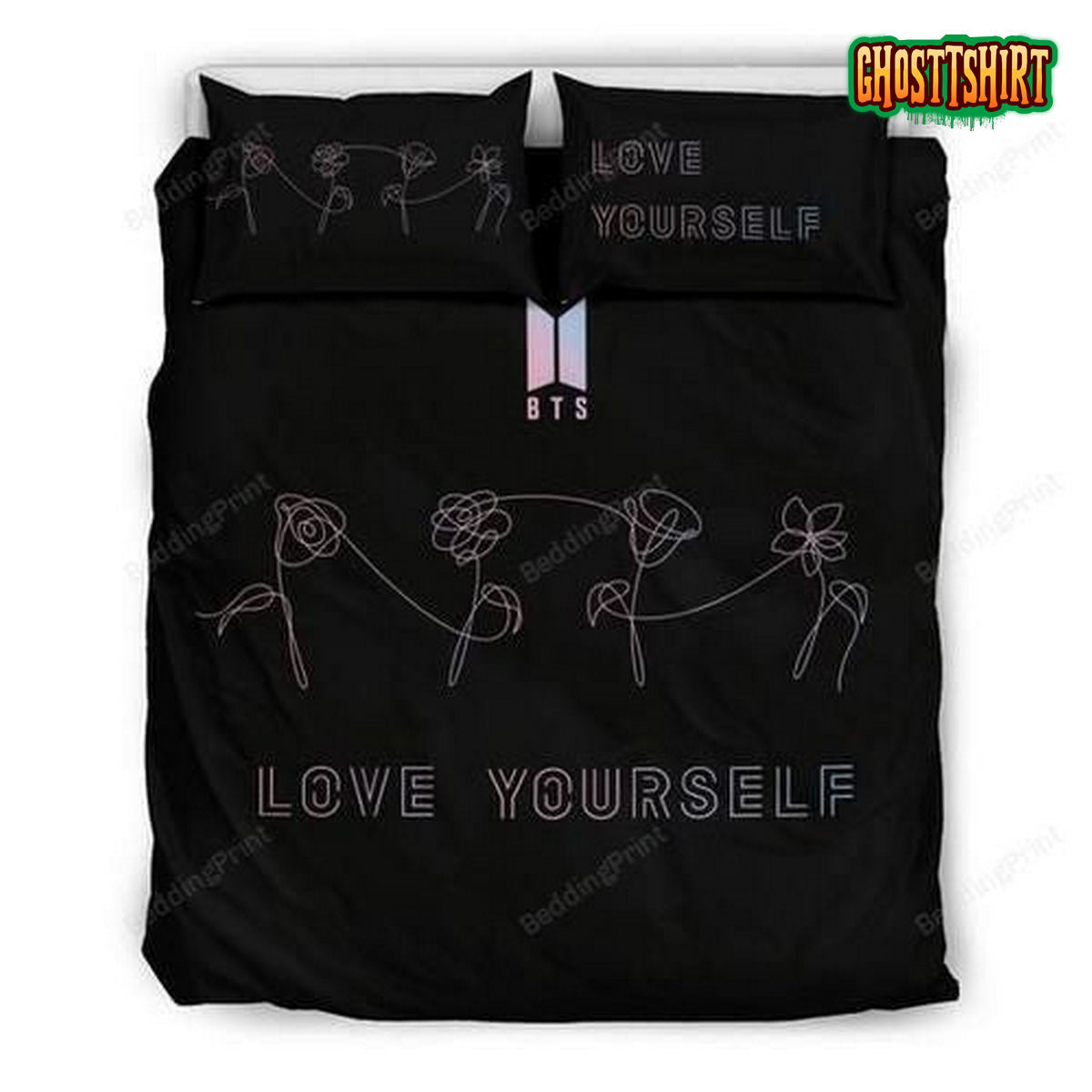 Bts Love Yourself Pillow & Duvet Covers Bedding Set