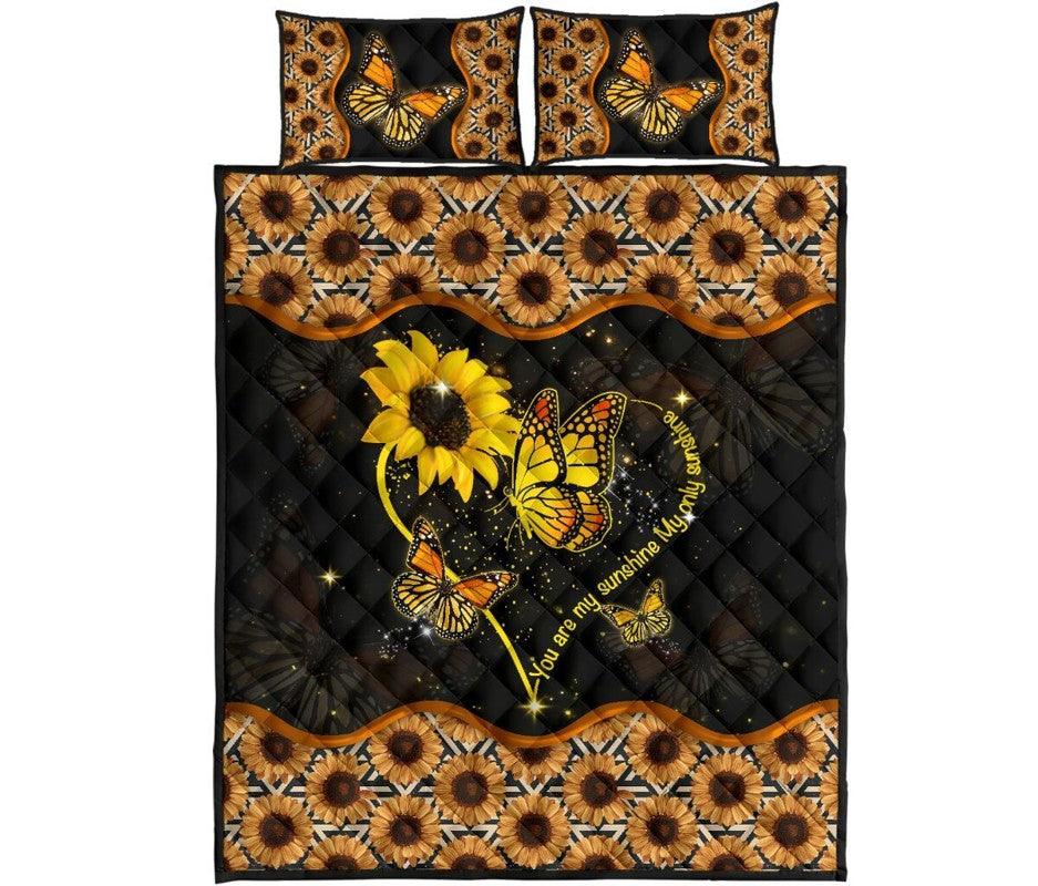 Butterfly – 3-pc Quilt Bedding Set Vintage 03