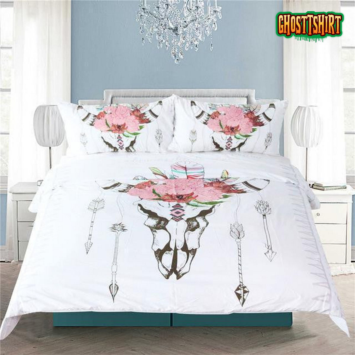 Bull Head Skull Bed Set