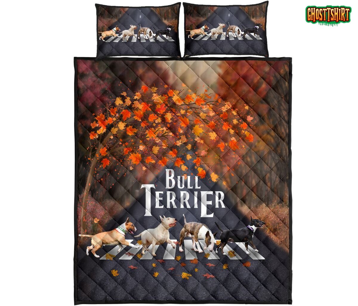 Bull Terrier Autumn Bedding Set