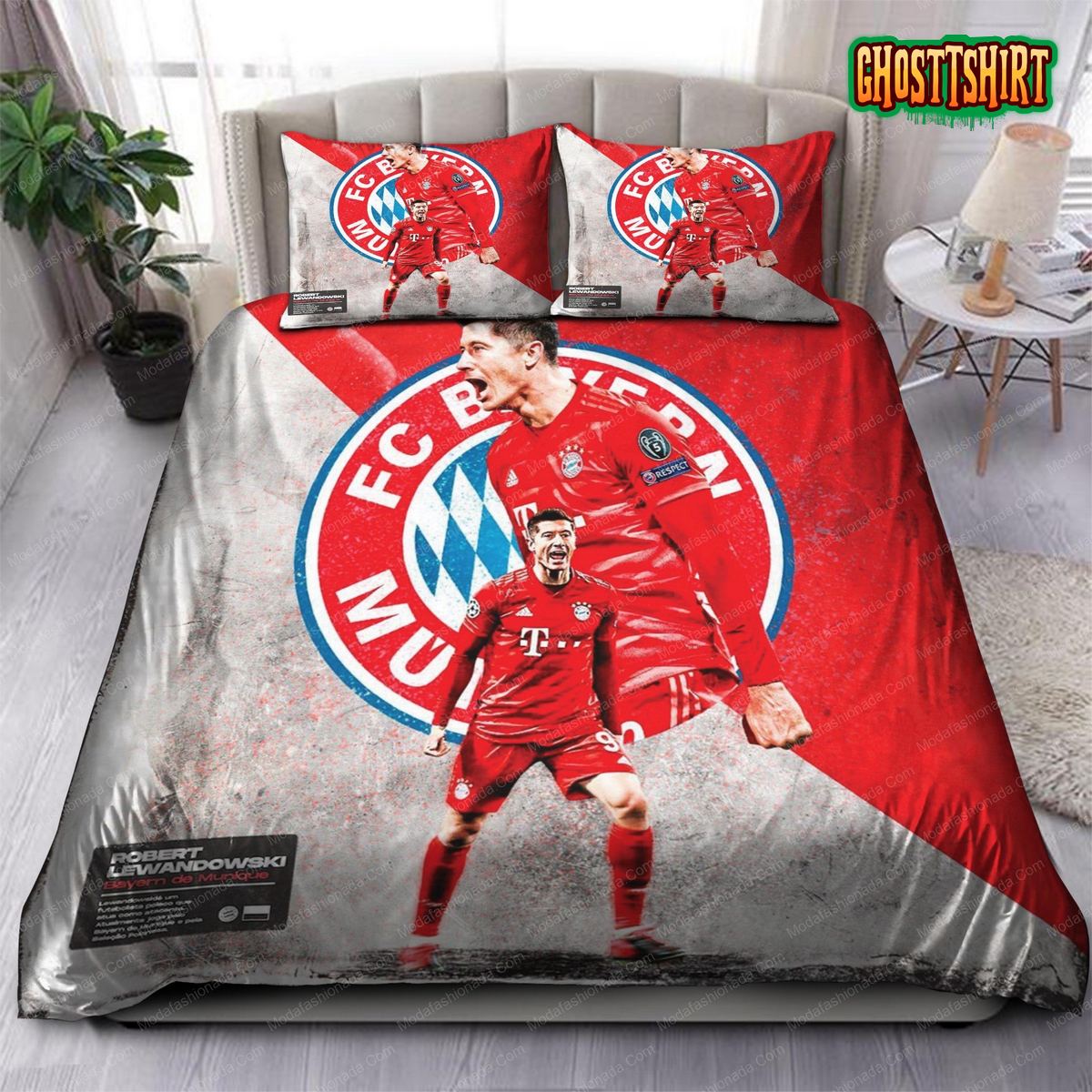 Bundesliga Bayern Munich Lewandowski 92 Bedding Set