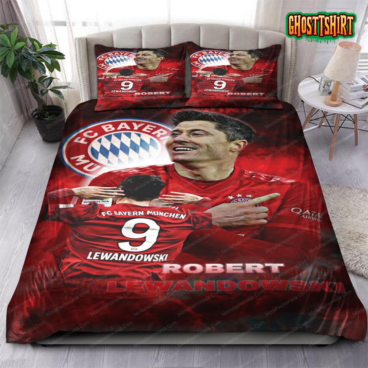 Bundesliga Bayern Munich Lewandowski 97 Bedding Set