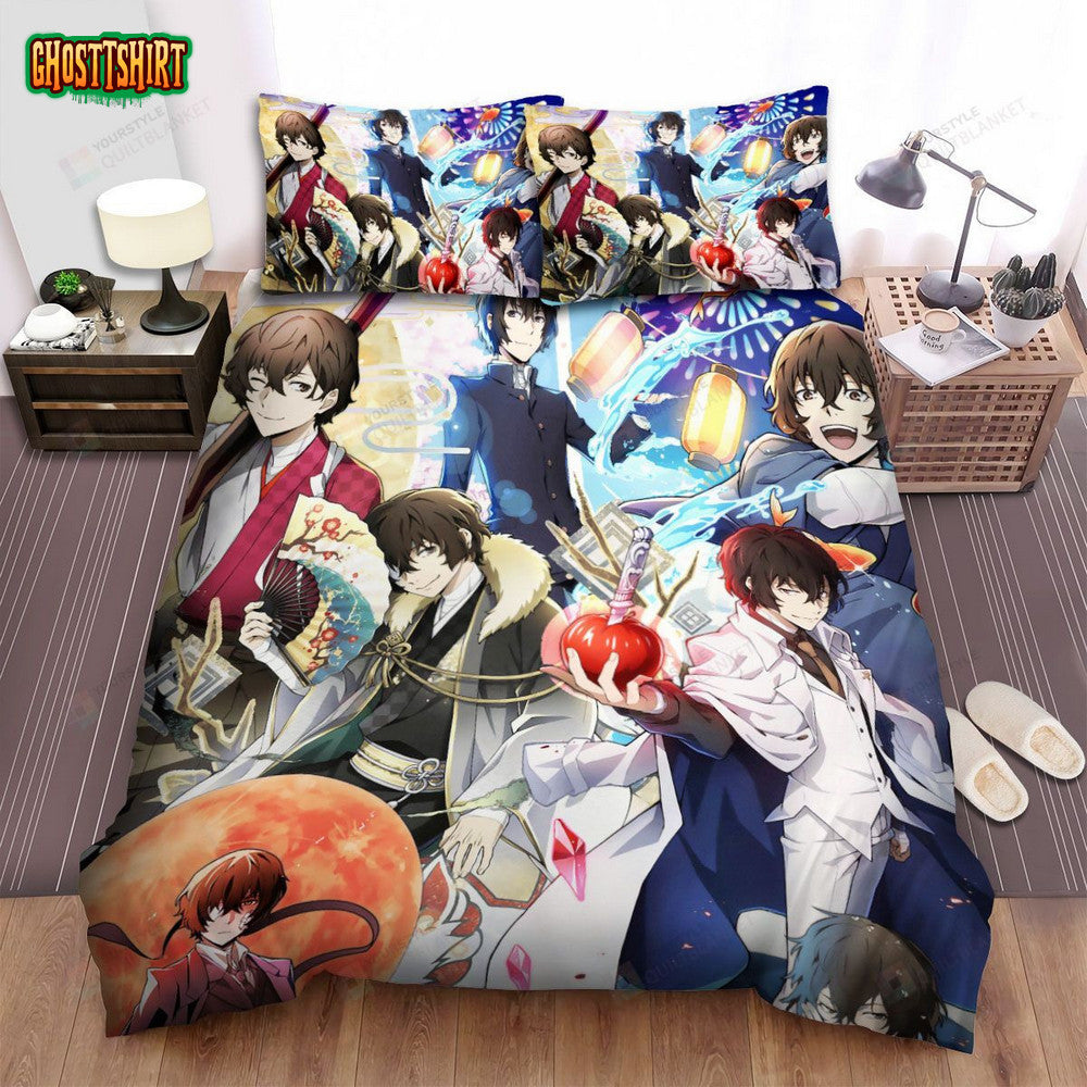 Bungou Stray Dogs Anime Manga Bed Sheets Spread Comforter Duvet Cover Bedding Set