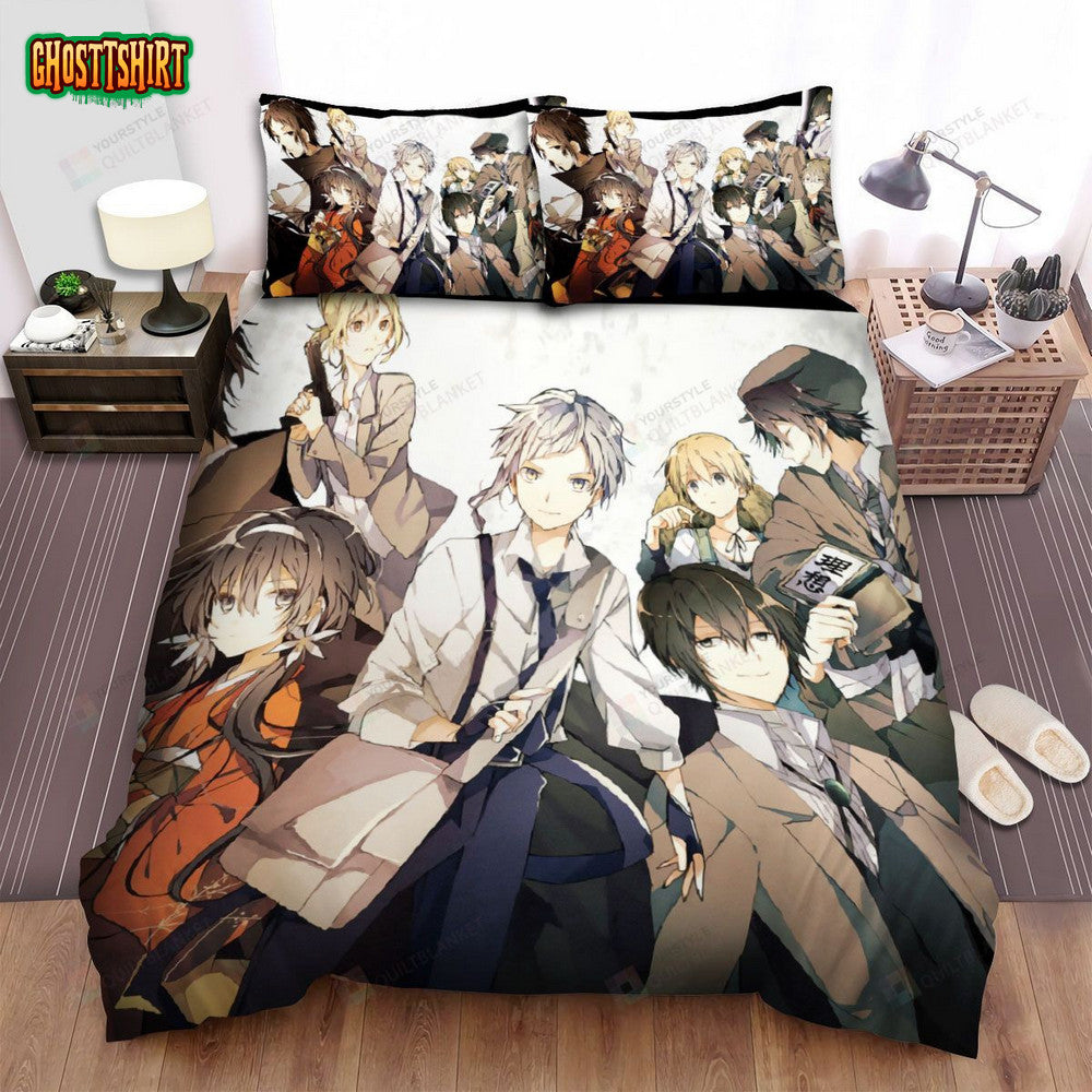 Bungou Stray Dogs Detective Manga Anime Bed Sheets Spread Comforter Duvet Cover Bedding Set