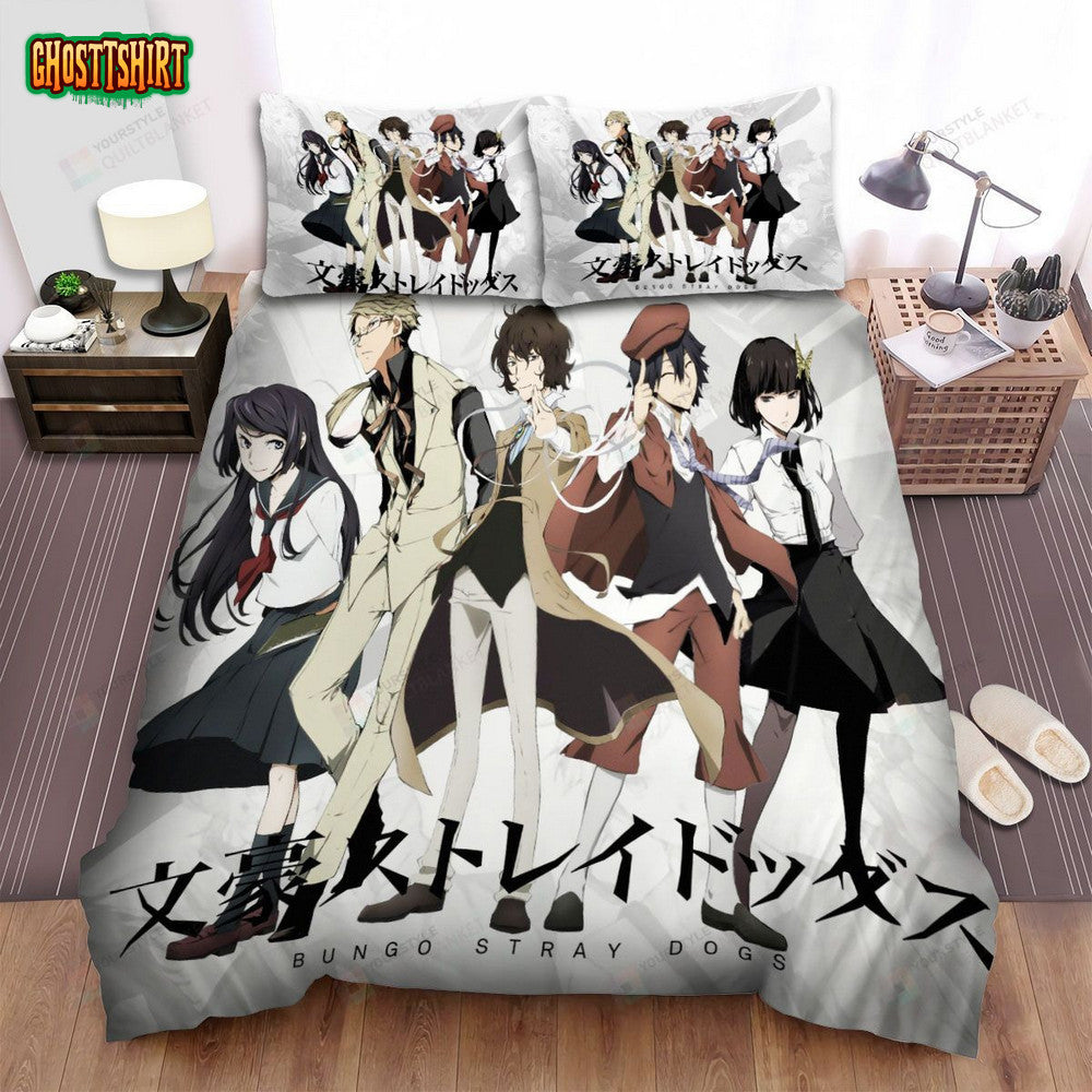 Bungou Stray Dogs Manga Anime Bed Sheets Spread Comforter Duvet Cover Bedding Set