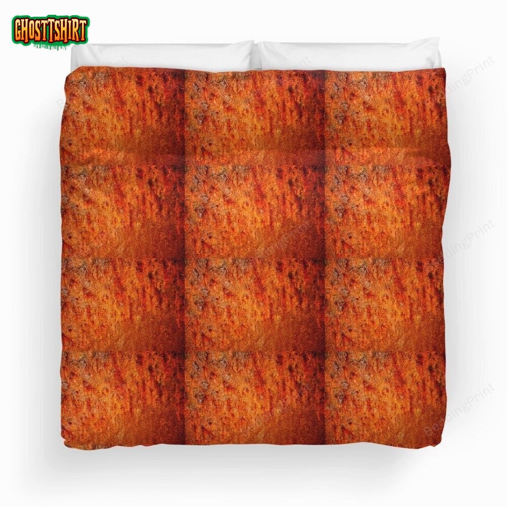 Burnt Orange Duvet Cover Bedding Set