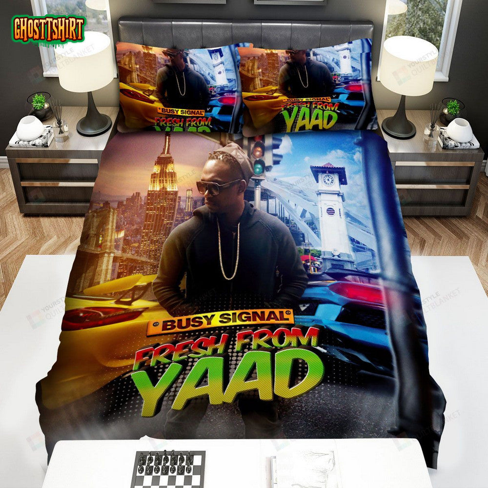 Busy Signal Fresh From Yaad Album Music Bed Sheets Spread Comforter Duvet Cover Bedding Set