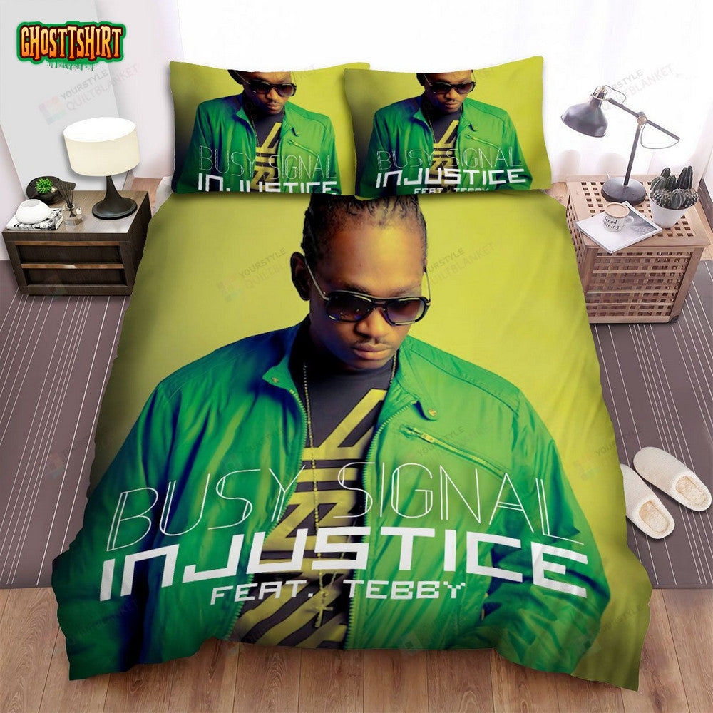 Busy Signal Injustice Album Music Bed Sheets Spread Comforter Duvet Cover Bedding Set