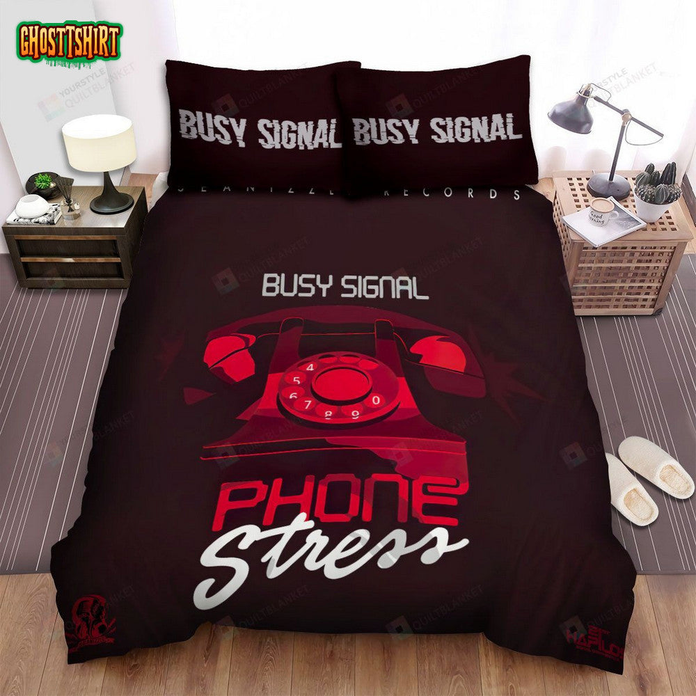 Busy Signal Phone Stress Album Music Bed Sheets Spread Comforter Duvet Cover Bedding Set