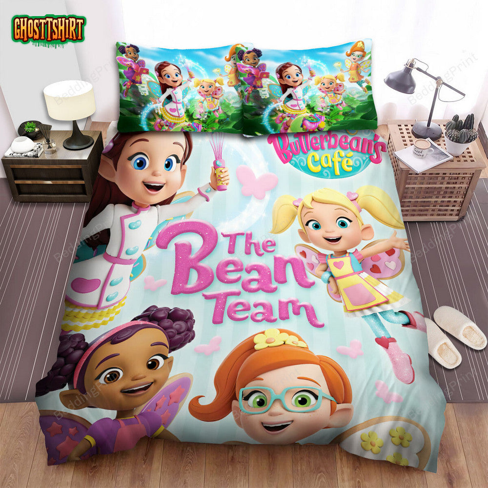 Butterbean’s Cafe The Bean Team Bed Sheets Spread Duvet Cover Bedding Set