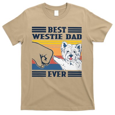 Best Westie Dad Ever Vintage Father Day Christmas T-Shirt