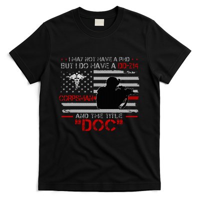 Corpsman 8404 Title Doc DD214 Gift For Corpsman Veteran T-Shirt